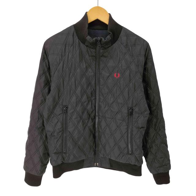 FRED PERRY(フレッドペリー) リバーシブル ブラックウォッチ チェック キルティング ジャケット メンズ import：M 【中古】【ブランド古着バズストア】