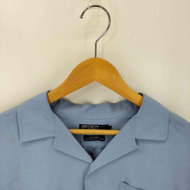 Polo by RALPH LAUREN(ポロバイラルフローレン) 90S CALDWELL シルクコットン オープンカラーシャツ ポニー無し メンズ import：L 【中古】【ブランド古着バズストア】 Polo by RALPH LAUREN(ポロバイラルフローレン) 90S CALDWELL シルク