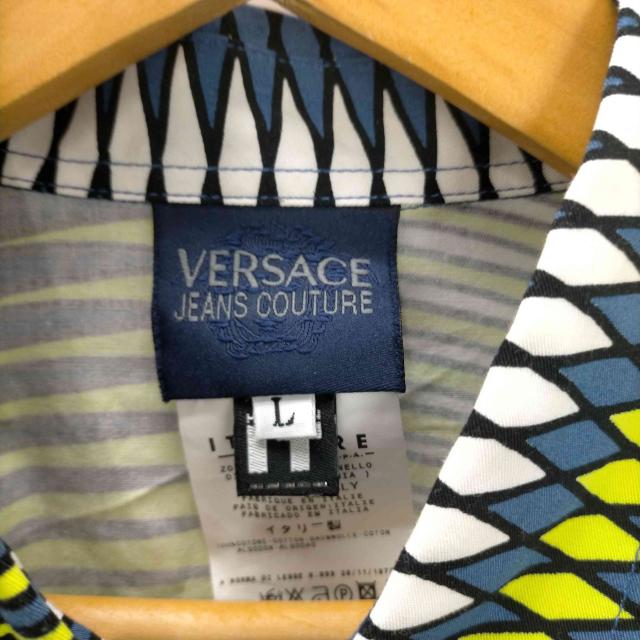 VERSACE JEANS COUTURE(ヴェルサーチジーンズクチュール) 90-00S イタリア製 グラデーション サイケ L/S シャツ メンズ import：L 【中古】【ブランド古着バズストア】_5