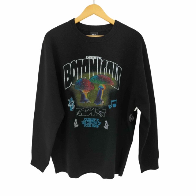 HUF(ハフ) MIND JOURNEY SWEATER / HUF MUSHROOM CAPSULE メンズ import：L 【中古】【ブランド古着バズストア】