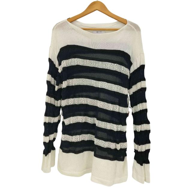 D-VEC(ディーベック) 24SS MULTI BORDER LONG KNIT メンズ 表記無 【中古】【ブランド古着バズストア】