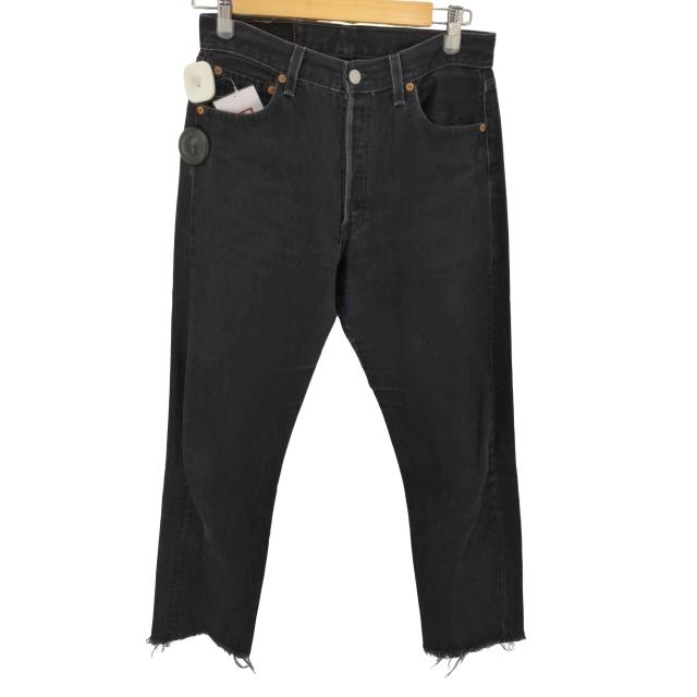 Levis(リーバイス) 00S 02年製 MADE IN USA 553刻印 501 後染めブラックデニム メンズ W30/L32【中古】【ブランド古着バズストア】の通販は