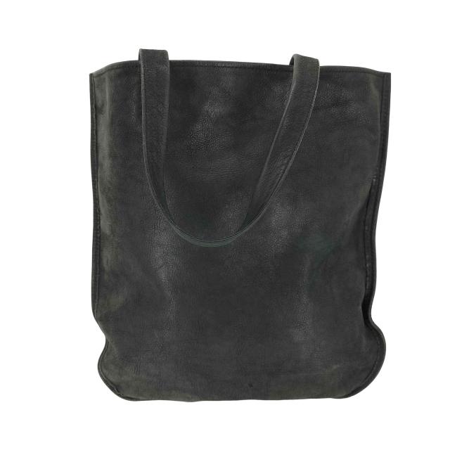 エンダースキーマ　黒レザートートバッグ Hender Scheme / エンダースキーマ ： paper bag big ol-rb-ppb