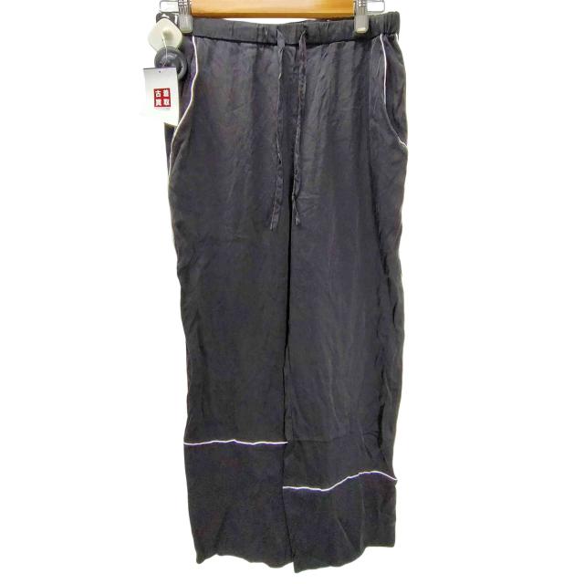 USED古着(ユーズドフルギ) {{PRESTIGE APPAREL}} 22AW シルク スクリプトロゴ 刺繍 パイピング パジャマ パンツ メンズ  S【中古】【ブランド古着バズストア】