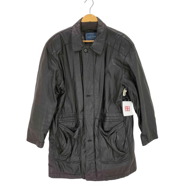 USED古着(ユーズドフルギ) {{PIERRE BONEE}} ジップアップカウレザーコート メンズ  LL【中古】【ブランド古着バズストア】