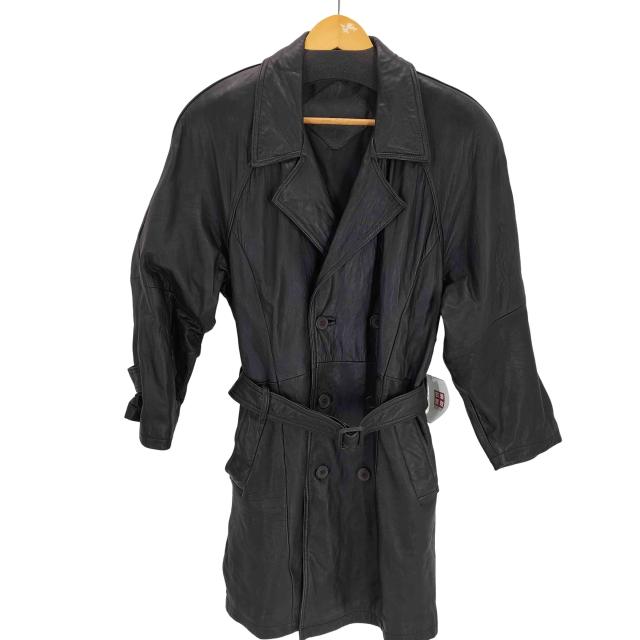 USED古着(ユーズドフルギ) LAMB LEATHER ラムレザー トレンチコート メンズ 表記無 【中古】【ブランド古着バズストア】