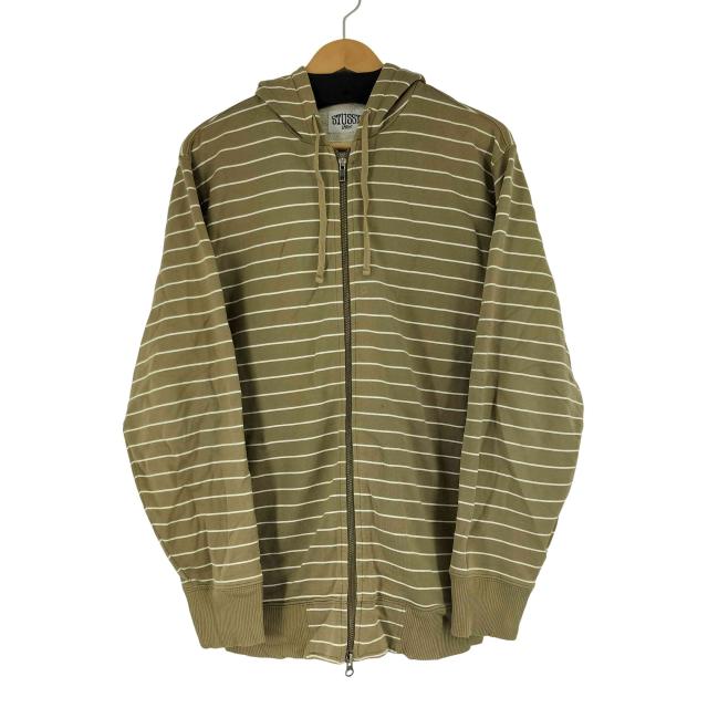 Stussy(ステューシー) 00S ボーダージップアップパーカー メンズ import：L 【中古】【ブランド古着バズストア】