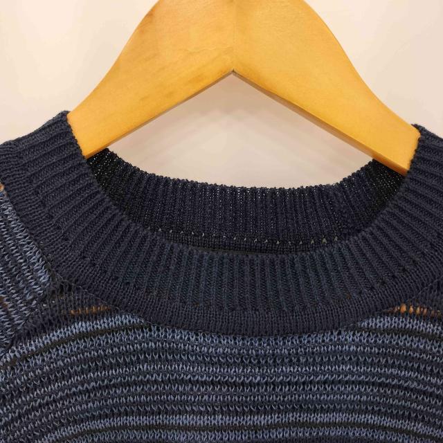 BY GLADHAND(バイグラッドハンド) VOYAGE - L/S RAGLAN SWEATER リネン クルーネックニット メンズ JPN：M 【中古】【ブランド古着バズストア】 BY GLADHAND(バイグラッドハンド) VOYAGE - L/S RAGLAN SWEATER リネン