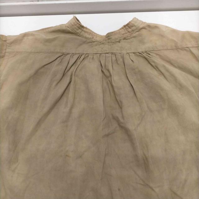 USED古着(ユーズドフルギ) 1900-20S French Antique フレンチアンティーク FG イニシャル スモック グランパ シャツ マチつき メンズ 表記無 【中古】【ブランド古着バズストア】_4