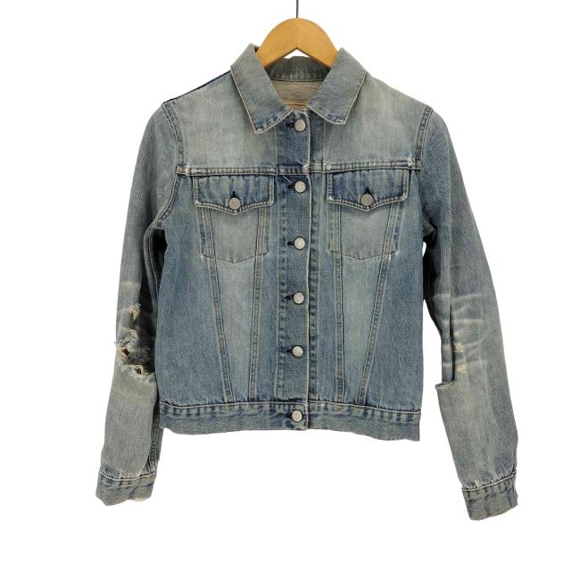 HELMUT LANG(ヘルムートラング) 本人期 VINTEGE SANDED DENIM HL SANDED DENIM JK  レディース  40【中古】【ブランド古着バズストア】