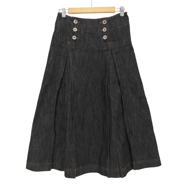 トリココムデギャルソン　スカート　巻きスカート風　ベルト リアルレザー トリココムデギャルソンスカート トリココムデギャルソン スカート