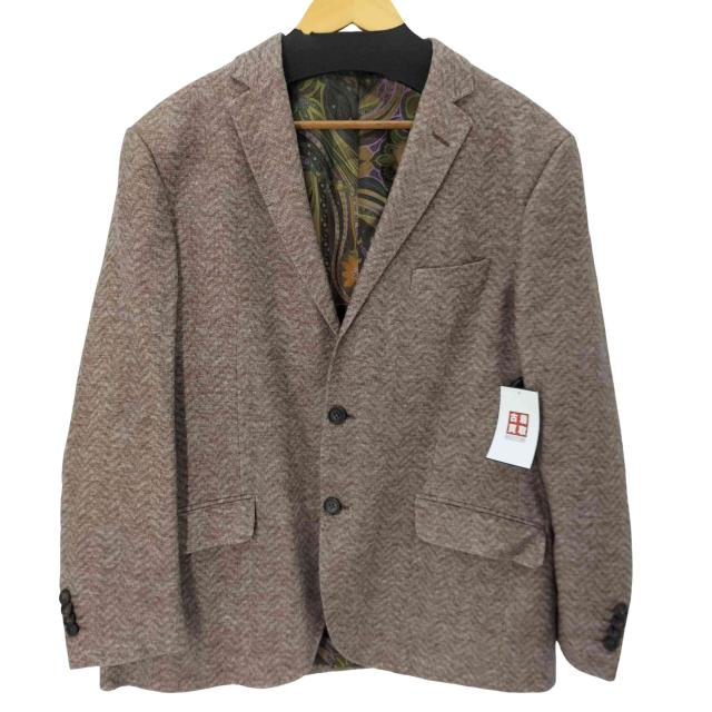 ETRO(エトロ) イタリア製 表地シルク100  裏地シルクペイズリー柄  2B テーラードジャケット メンズ 表記無 【中古】【ブランド古着バズストア】
