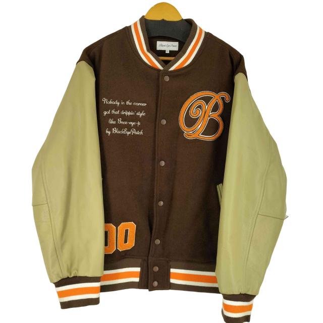 THE BLACK EYE PATCH(ザブラックアイパッチ) レザー切り替えスタジャン メンズ JPN：XL 【中古】【ブランド古着バズストア】