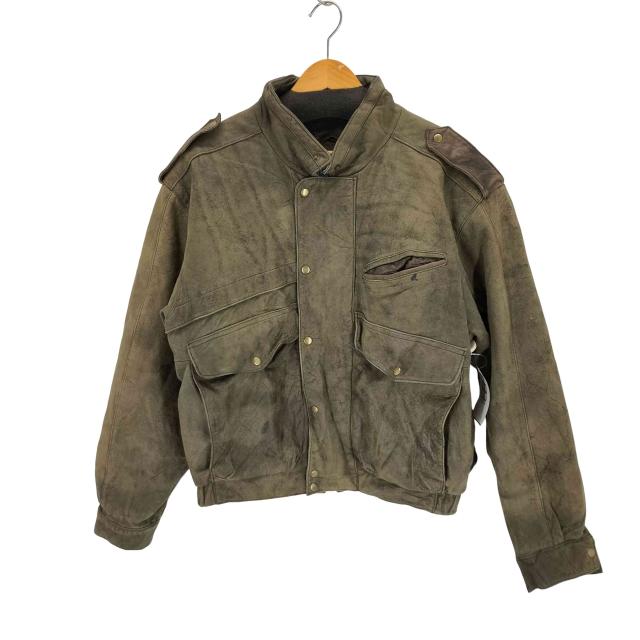 USED古着(ユーズドフルギ) Y-E-S GENUNE LEATHER レザージャケット メンズ JPN：M 【中古】【ブランド古着バズストア】