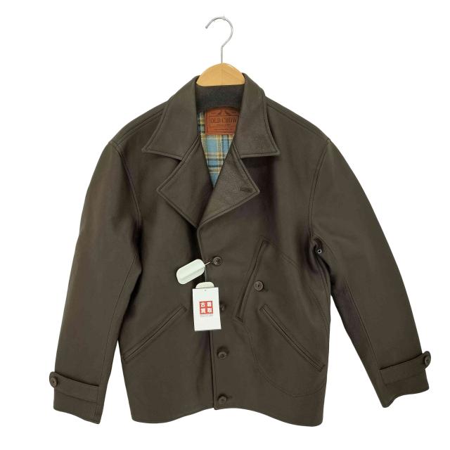 OLD CROW(オールドクロウ) 101 MOTORCYCLE JACKET カウレザー モーターサイクルジャケット メンズ JPN：M 【中古】【ブランド古着バズストア】