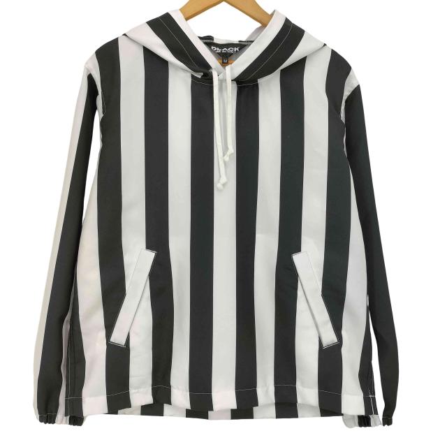 BLACK COMME des GARCONS(ブラックコムデギャルソン) 23ss ストライプ プルオーバーパーカー メンズ JPN：M 【中古】【ブランド古着バズストア】