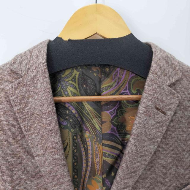 ETRO(エトロ) イタリア製 表地シルク100 裏地シルクペイズリー柄 2B テーラードジャケット メンズ 表記無 【中古】【ブランド古着バズストア】_2