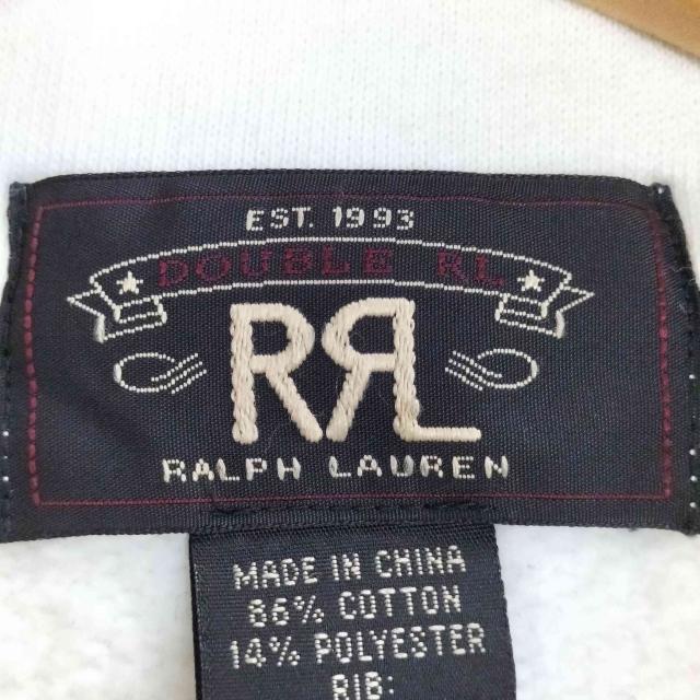 RRL RALPH LAUREN(ダブルアールエルラルフローレン) 復刻 1ツ星 黒タグ MILITALY HALFZIP SWEAT ウィング ボール クラック プリント ハーフジップスウェット メンズ impo【中古】【ブランド古着バズストア】_5