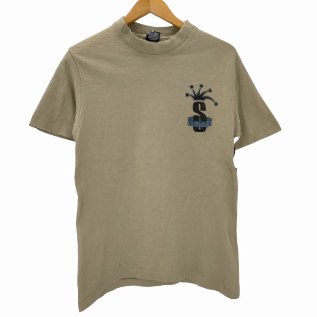 Stussy(ステューシー) OLD STUSSY 黒タグ USA製 クラウン 両面プリントTシャツ メンズ import：S  【中古】【ブランド古着バズストア】｜au PAY マーケット