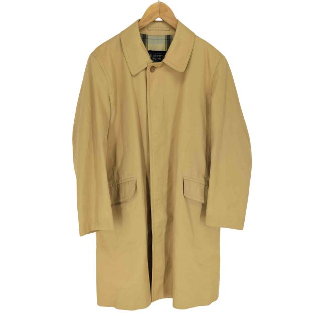 BURBERRYS(バーバリーズ) イングランド製 裏地チェック ステンカラーコート メンズ 表記無 【中古】【ブランド古着バズストア】の通販は