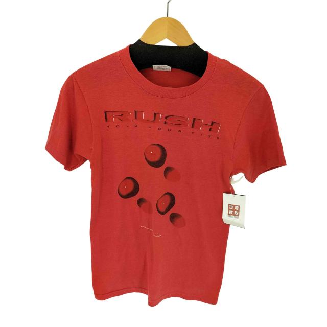 USED古着(ユーズドフルギ) {{MY SHIRT}} 80S USA製 RUSH HOLD YOUR FIRE 両面プリント Tシャツ コピーライト1987 シングルステッチ メンズ import：M 【中古】【ブランド古着バズストア】