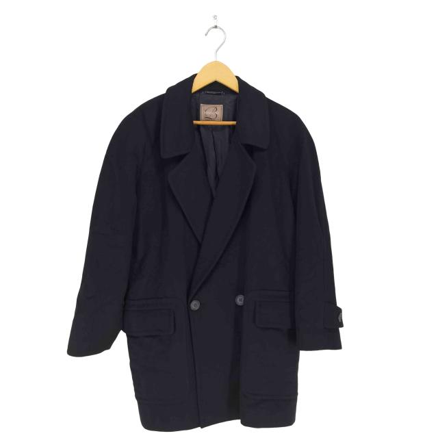 USED古着(ユーズドフルギ) {{BISOGNI}} MADE IN ITALY Pure Cashmere カシミヤ100 ショートダブルチェスターコート メンズ  M【中古】【ブランド古着バズストア】