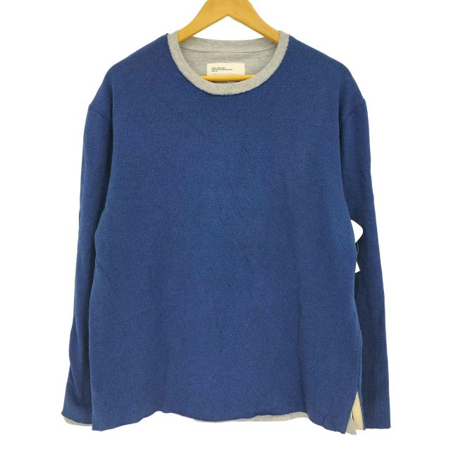 USED古着(ユーズドフルギ) {{hussein chalayan}} 03aw “Place / Non-place” archive Hem slit layered sweatshirt 裾スリット レイヤ【中古】【ブランド古着バズストア】
