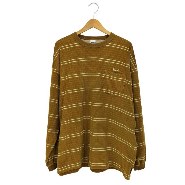 RADIALL(ラディアル) HITSVILLE - CREW NECK T-SHIRT L/S ベロアロンT メンズ  L【中古】【ブランド古着バズストア】