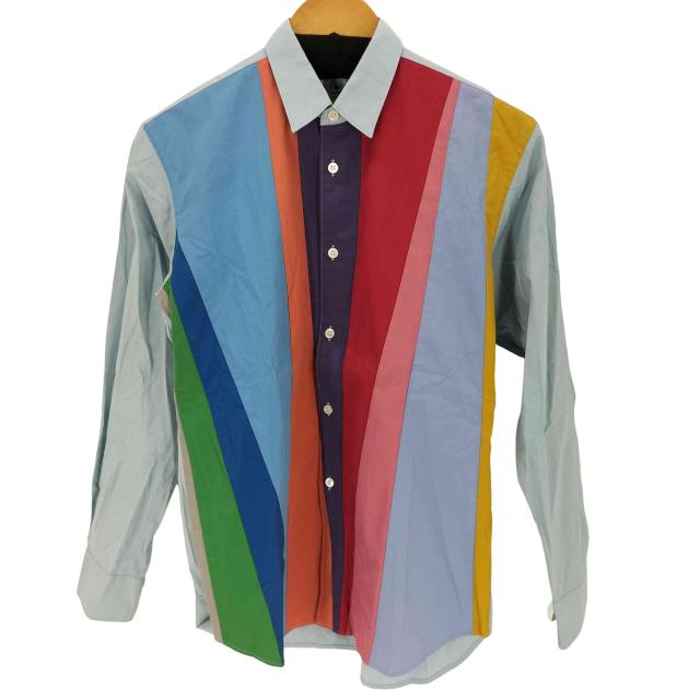 COMME des GARCONS SHIRT(コムデギャルソンシャツ) 20SS カラーブロックパッチワーク 長袖シャツ レディース XS【中古】【ブランド古着バズストア】