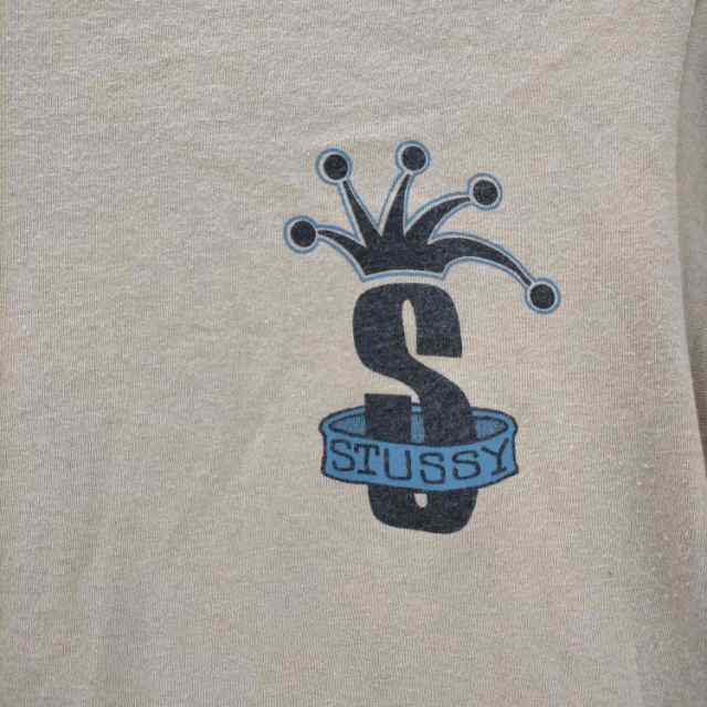 Stussy(ステューシー) OLD STUSSY 黒タグ USA製 クラウン 両面プリントTシャツ メンズ import：S  【中古】【ブランド古着バズストア】｜au PAY マーケット