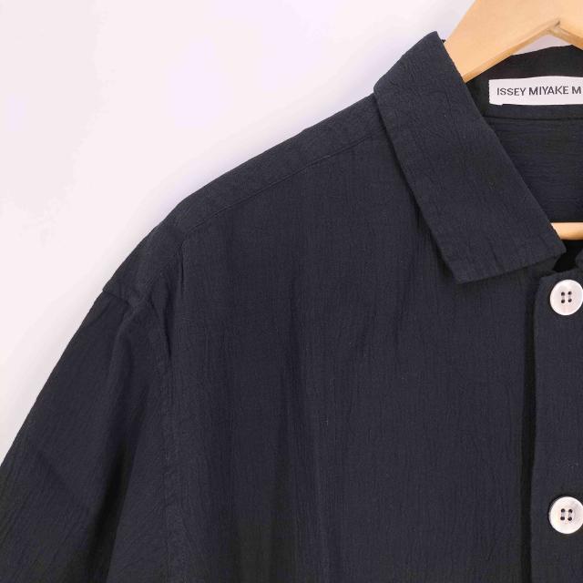 ISSEY MIYAKE MEN(イッセイミヤケメン) 99SS 銀タグ シワ加工 製品染め レギュラーカラーシャツ メンズ JPN：XL 【中古】【ブランド古着バズストア】 ISSEY MIYAKE MEN(イッセイミヤケメン) 99SS 銀タグ シワ加工 製品染め