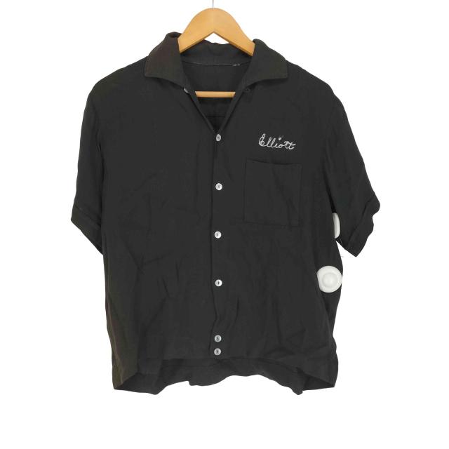 USED古着(ユーズドフルギ) 60~70s バックプリント ELLIOTT 刺繍ボウリングシャツ メンズ 表記無 【中古】【ブランド古着バズストア】