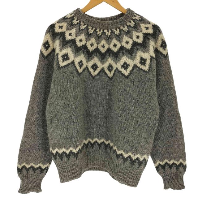 80s USA製 エルエルビーン ノルディック ウール ニット セーター M L.L.Bean L.L.Bean(エルエルビーン) 80s USA製 ノルディックセーター