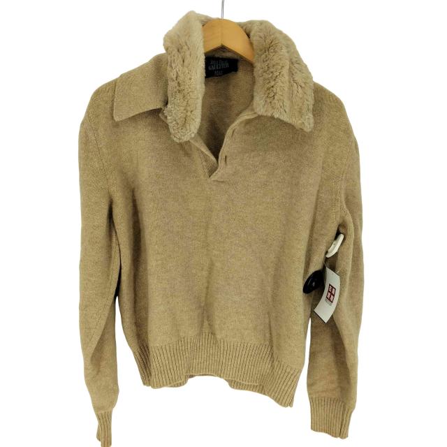 Jean Paul GAULTIER MAILLE(ジャンポールゴルチエマイユ) イタリア製 FUZZI社製 フランス本国企画 ファー プルオーバー ニット Y2K レディース 表記無 【中古】【ブランド古着バズストア】