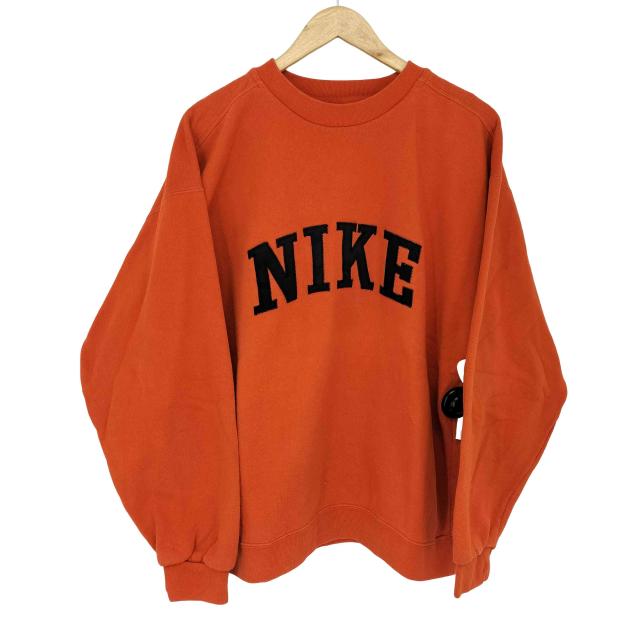 NIKE(ナイキ) 白タグ フロントワッペン クルーネックスウェットt メンズ NIKE(ナイキ) 白タグ フロントワッペン クルーネックスウェットt