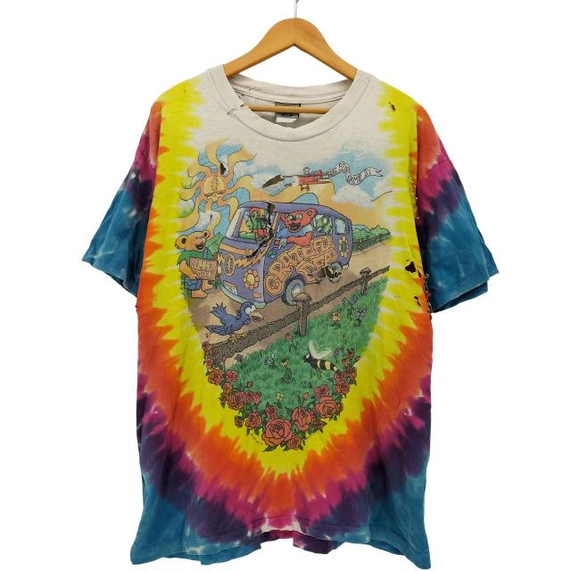 LIQUID BLUE(リキッドブルー) 90S USA製 コピーライト1994 タイダイ バンドTシャツ ボロT メンズ import：L 【中古】【ブランド古着バズストア】