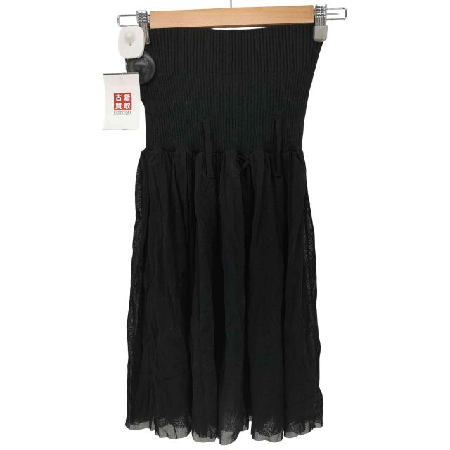 Jean Paul GAULTIER FEMME(ジャンポールゴルチエフェム) 90-2000S リブ切替 ハイウエスト パワーネットスカート レディース 40【中古】【ブランド古着バズストア】