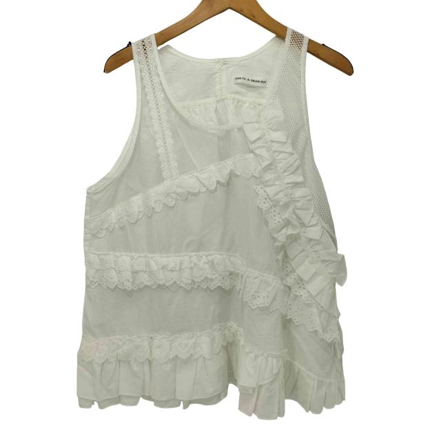 TORI-TO(トリト) 別注 26SS コラージュ ノースリーブ シャツ レディース JPN：M 【中古】【ブランド古着バズストア】