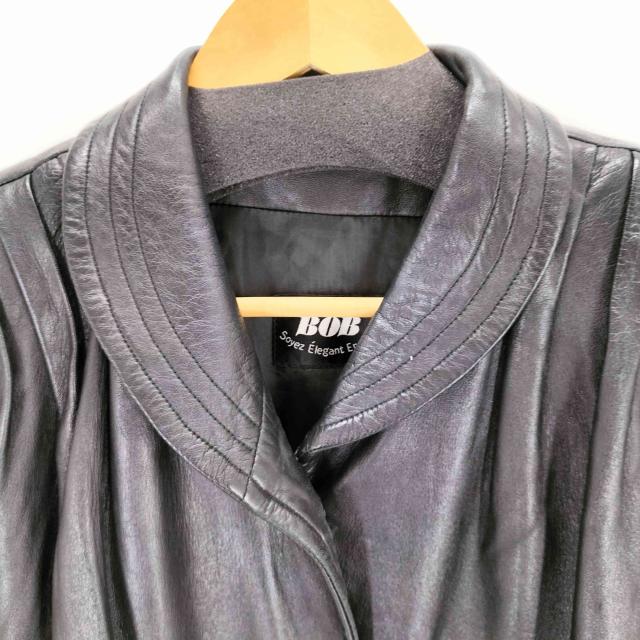 USED古着(ユーズドフルギ) ショールカラー 本革 レザーコート  