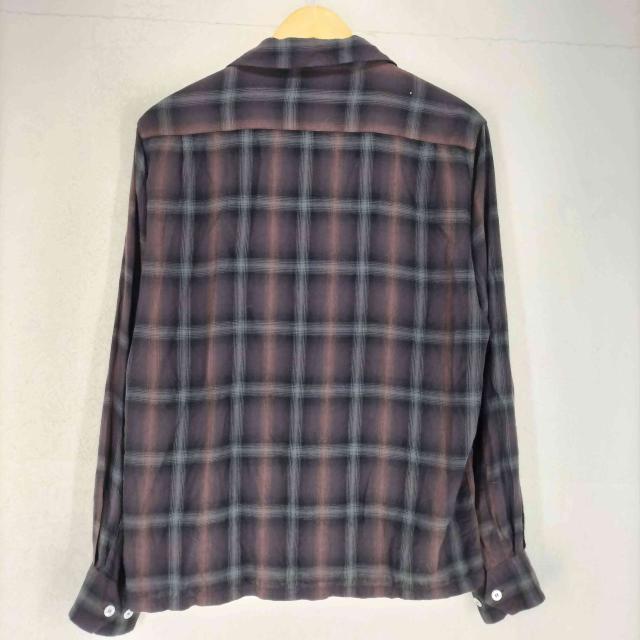 SUGAR CANE(シュガーケーン) RAYON OMBRE CHECK OPEN SHIRT メンズ import：S 【中古】【ブランド古着バズストア】_1