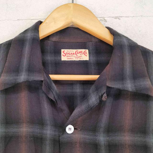 SUGAR CANE(シュガーケーン) RAYON OMBRE CHECK OPEN SHIRT メンズ import：S 【中古】【ブランド古着バズストア】_2