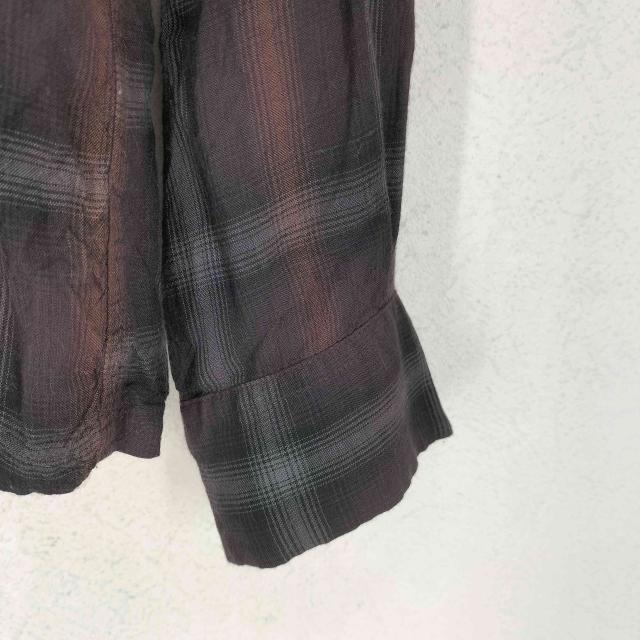 SUGAR CANE(シュガーケーン) RAYON OMBRE CHECK OPEN SHIRT メンズ import：S 【中古】【ブランド古着バズストア】_3