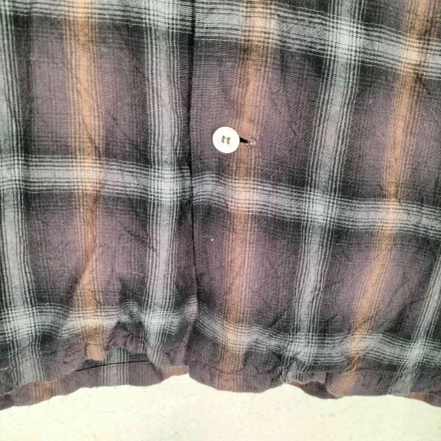 SUGAR CANE(シュガーケーン) RAYON OMBRE CHECK OPEN SHIRT メンズ import：S 【中古】【ブランド古着バズストア】_4
