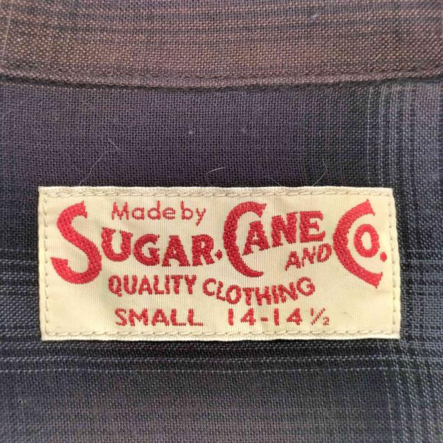 SUGAR CANE(シュガーケーン) RAYON OMBRE CHECK OPEN SHIRT メンズ import：S 【中古】【ブランド古着バズストア】_6