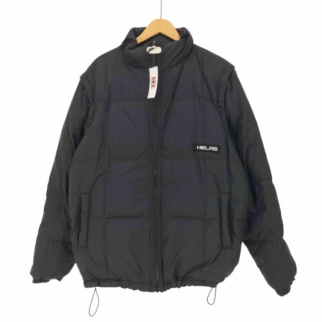 HELAS(ヘラス) MAZE REVERSIBLE JACKET リバーシブル 袖取り外し可能 メンズ import：L 【中古】【ブランド古着バズストア】