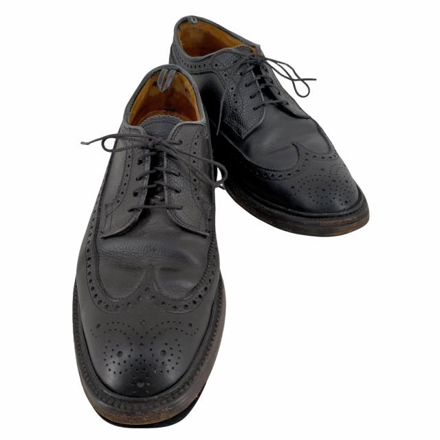 BLACK FLEECE BY BROOKS BROTHERS(ブラックフリースバイブルックスブラザーズ) USA製 Alden製 グレインレザーウイングチップ シューズ メンズ 7 1/2D【ブランド古着バズストア】