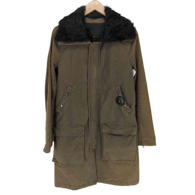 RIPVANWINKLE(リップヴァンウィンクル) ririダブルジップ リアルファー付き カーコート レディース  3【中古】【ブランド古着バズストア】の通販は