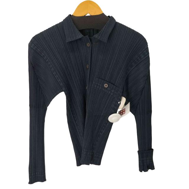 PLEATS PLEASE ISSEY MIYAKE(プリーツプリーズイッセイミヤケ) L/S プリーツシャツ レディース JPN：3 【中古】【ブランド古着バズストア】