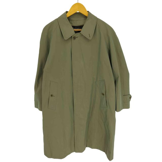 BURBERRYS(バーバリーズ) 80-90S OLD 裏地 ノバチェック 玉蟲 比翼 バルカマーン コート トレンチコート メンズ 表記無 【中古】【ブランド古着バズストア】