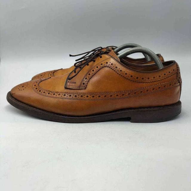 RALPH LAUREN(ラルフローレン) USA製 バーニッシュド カーフ ウイング チップ レザー シューズ グッドイヤーウェルト製法 メンズ US：9.5D 【中古】【ブランド古着バズストア】